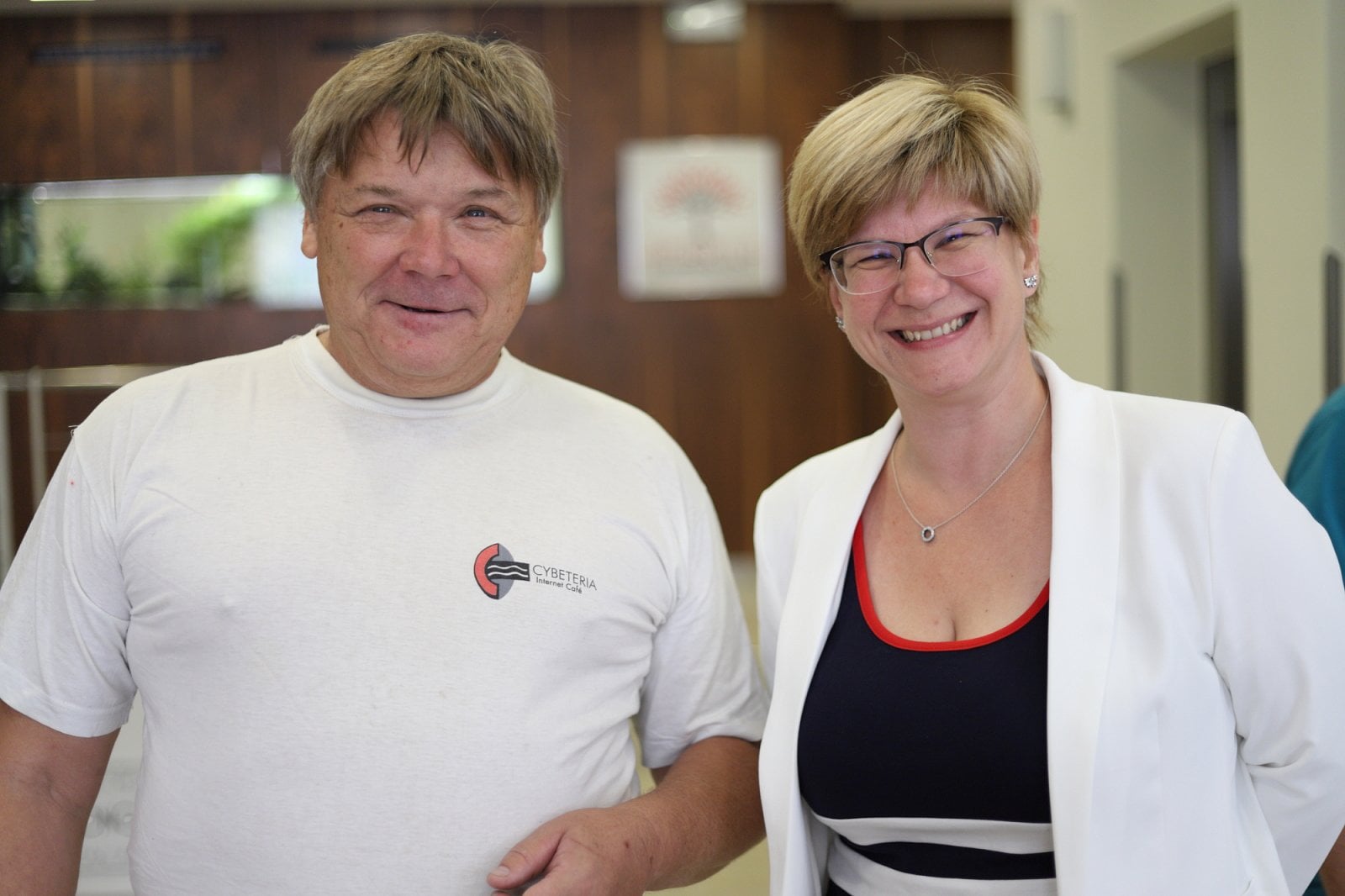 Ředitelka hotelu Tereza Vydrová, která do Cybeterie v 90. letech jako studentka sama chodila.
