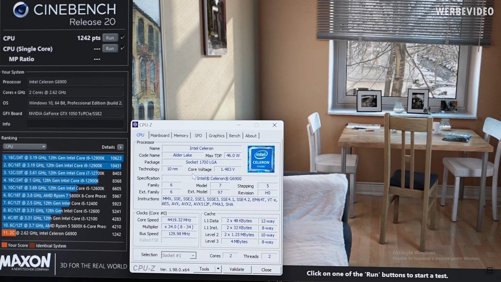 Přetaktování zamčených procesorů Alder Lake pomocí BCLK OC - testy výkonu