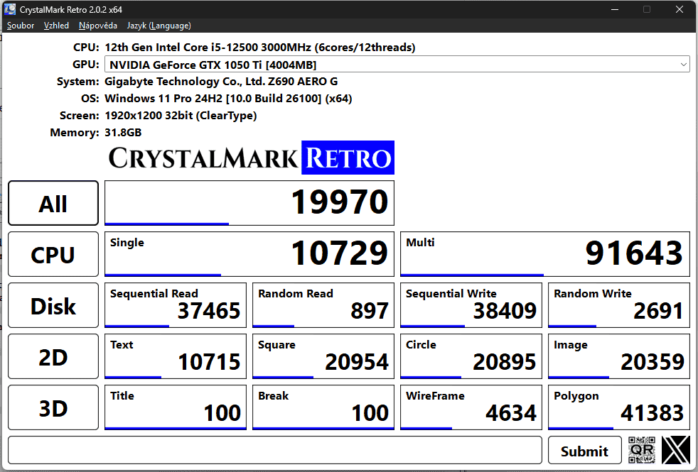 CrystalMark Retro