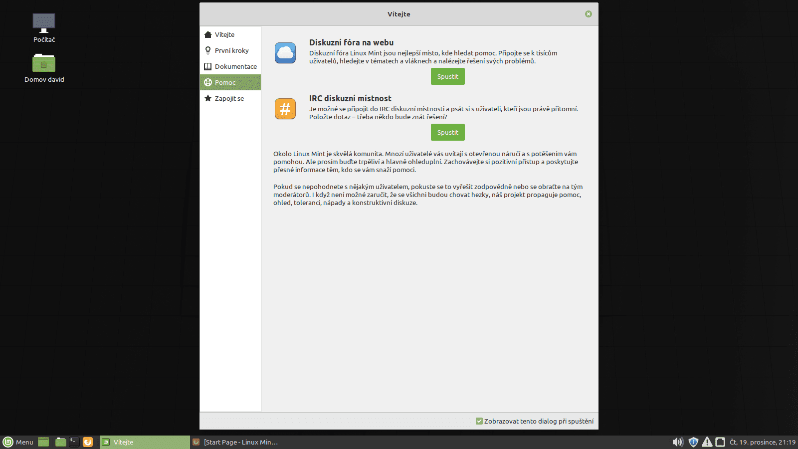 Linux Mint 19.3 MATE