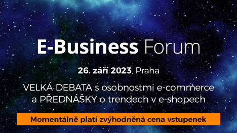 Náhledový obrázek - E-Business Forum nabídne (nejen) velkou debatu s osobnostmi e-commerce