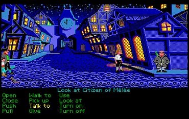 The Secret of Monkey Island - herní obrazovka - Atari ST.