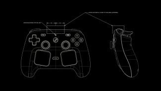 Steam Controller nákres