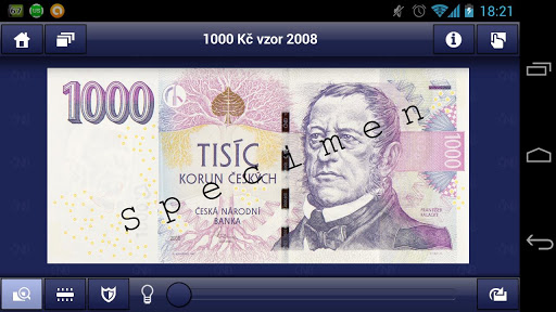 Android aplikace České peníze