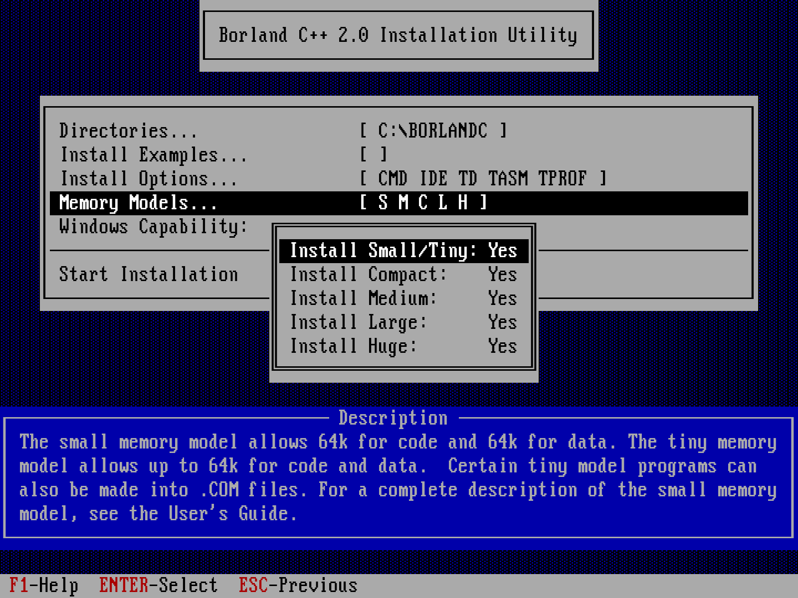 Překladače C pro systém DOS.