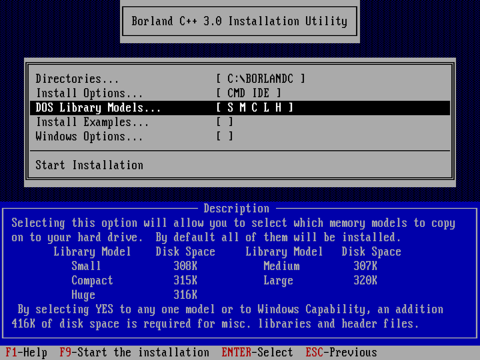 Překladače C pro systém DOS.