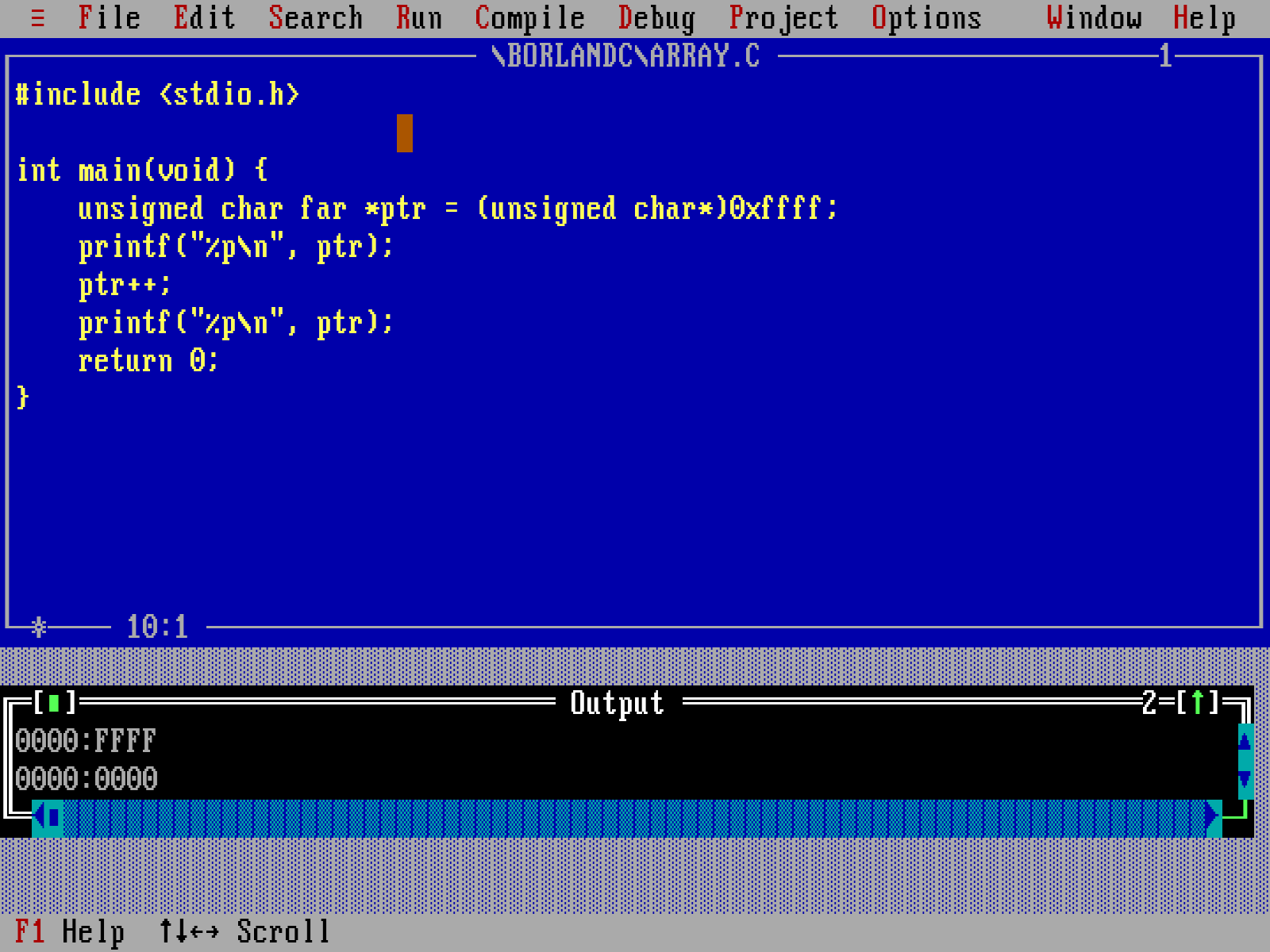 Překladače C pro systém DOS.