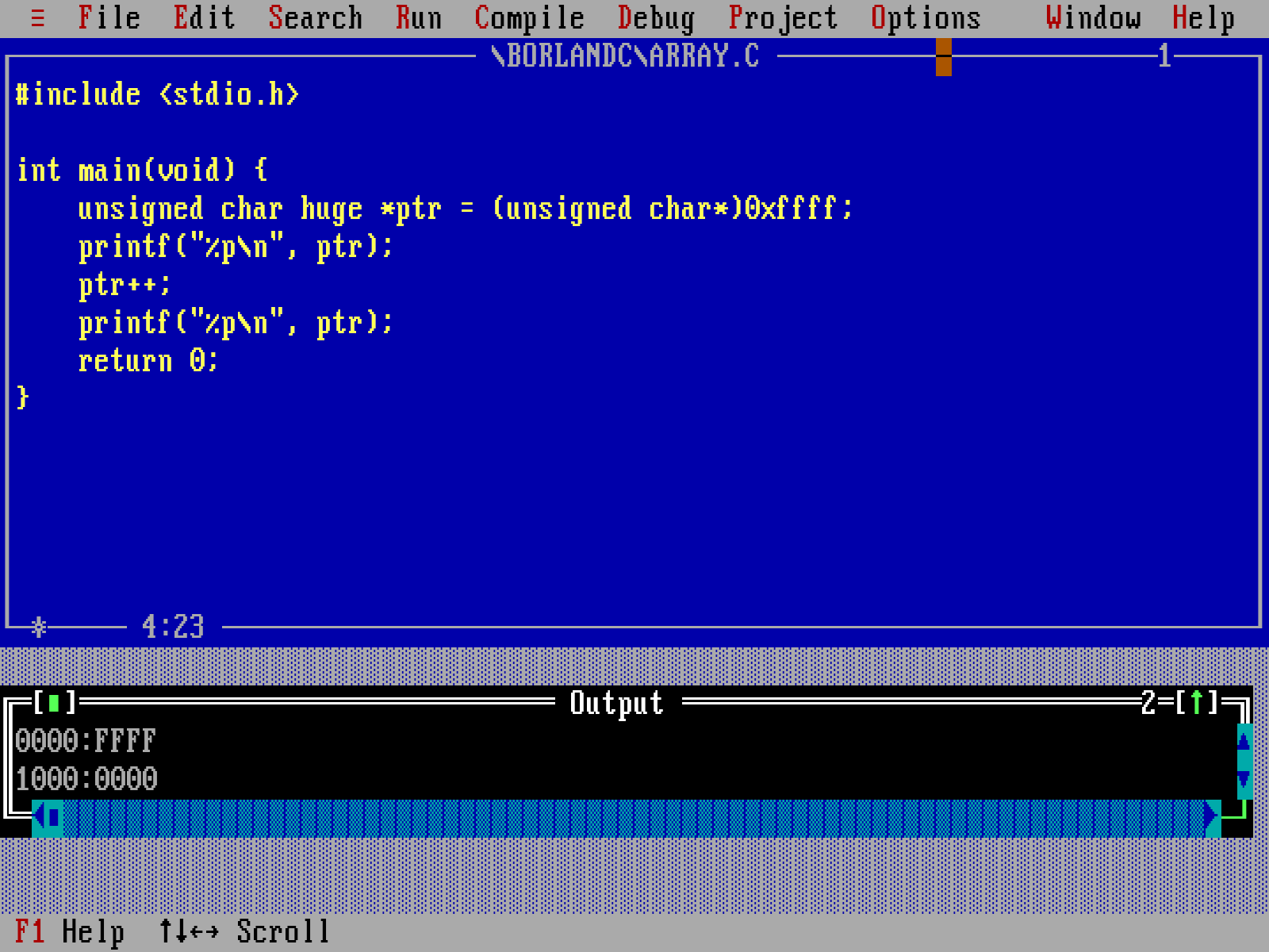 Překladače C pro systém DOS.