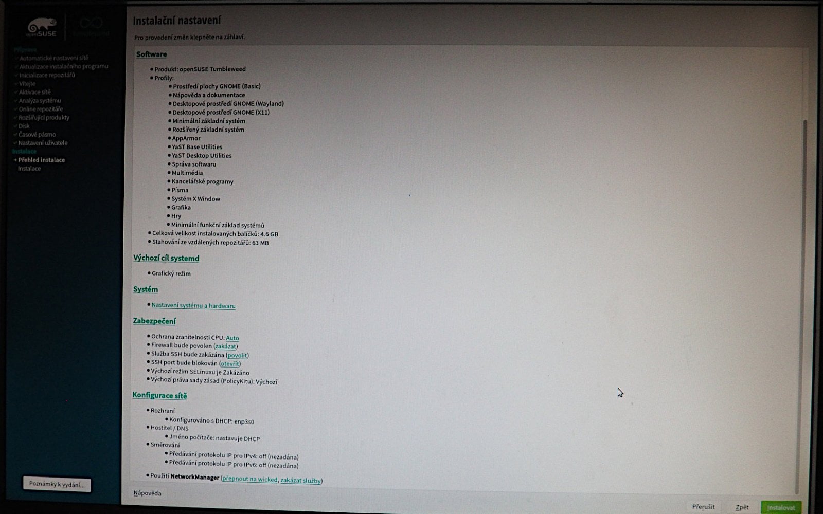 GNOME 40 v openSUSE Tumbleweed