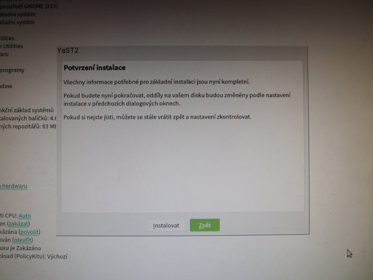 GNOME 40 v openSUSE Tumbleweed