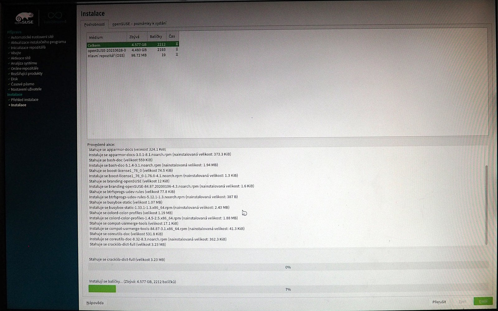 GNOME 40 v openSUSE Tumbleweed