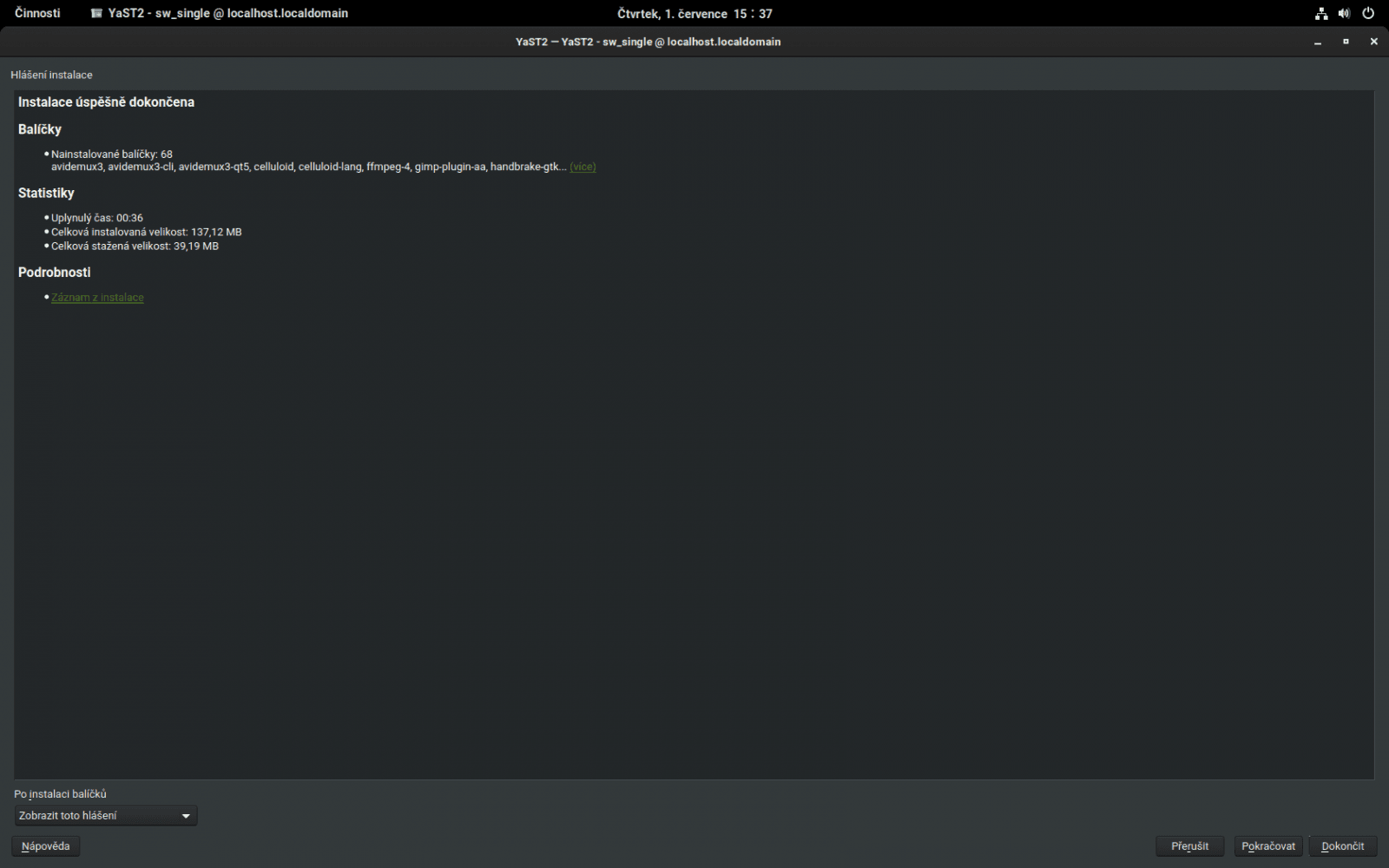 GNOME 40 v openSUSE Tumbleweed
