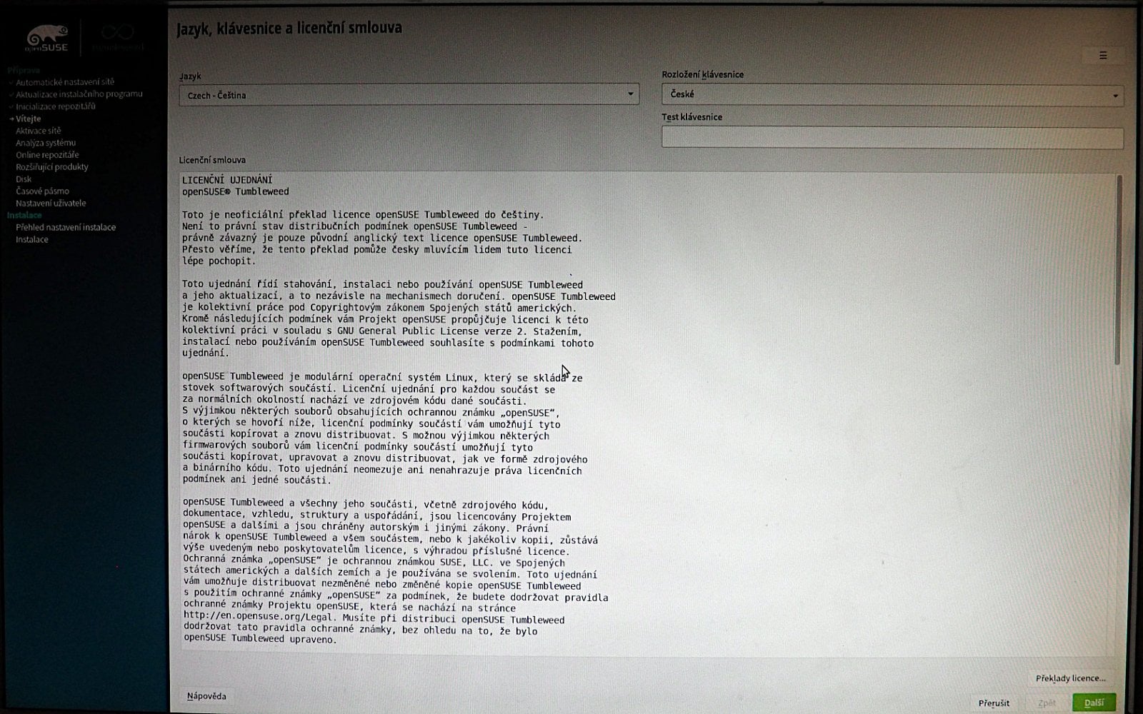 GNOME 40 v openSUSE Tumbleweed