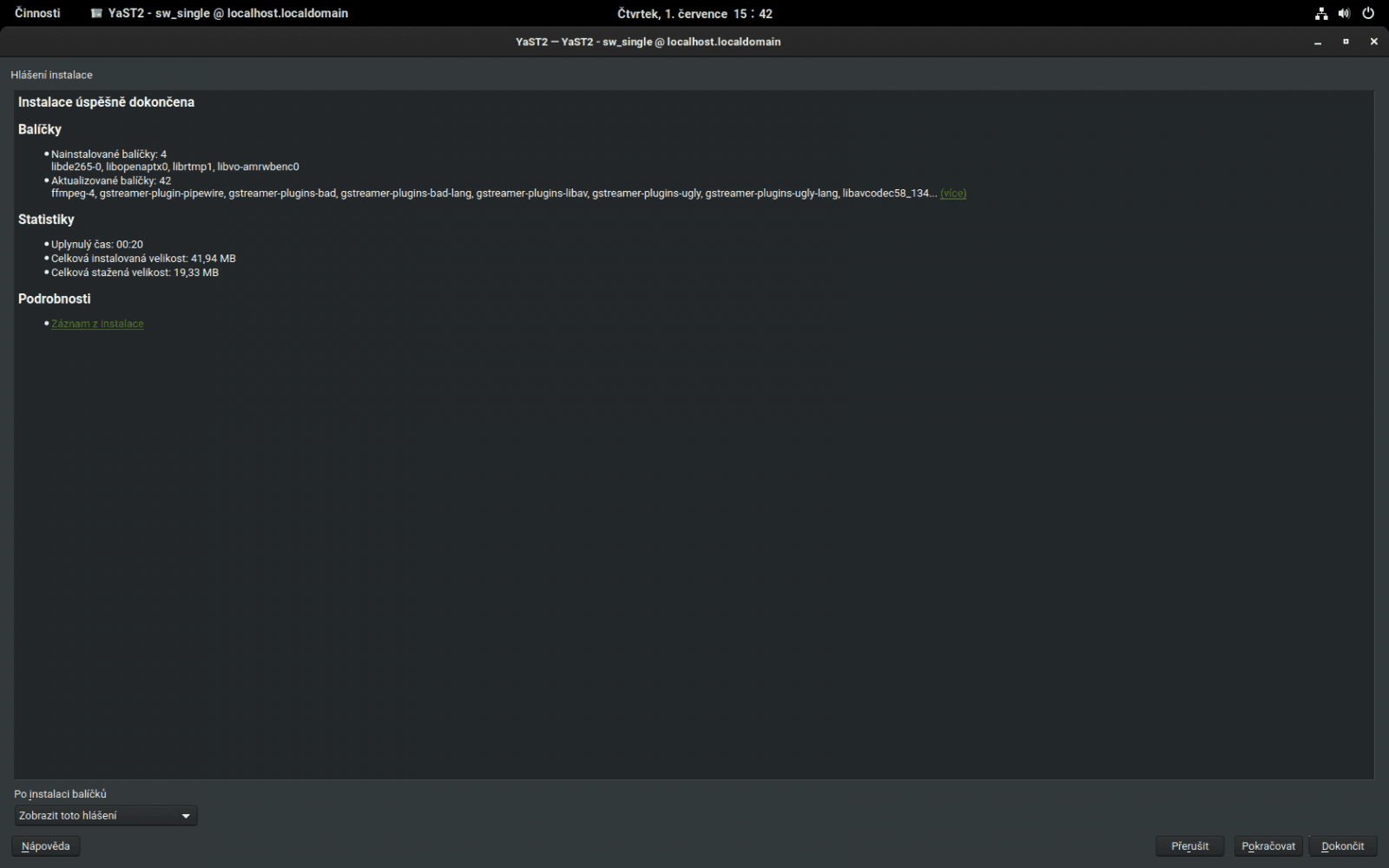 GNOME 40 v openSUSE Tumbleweed