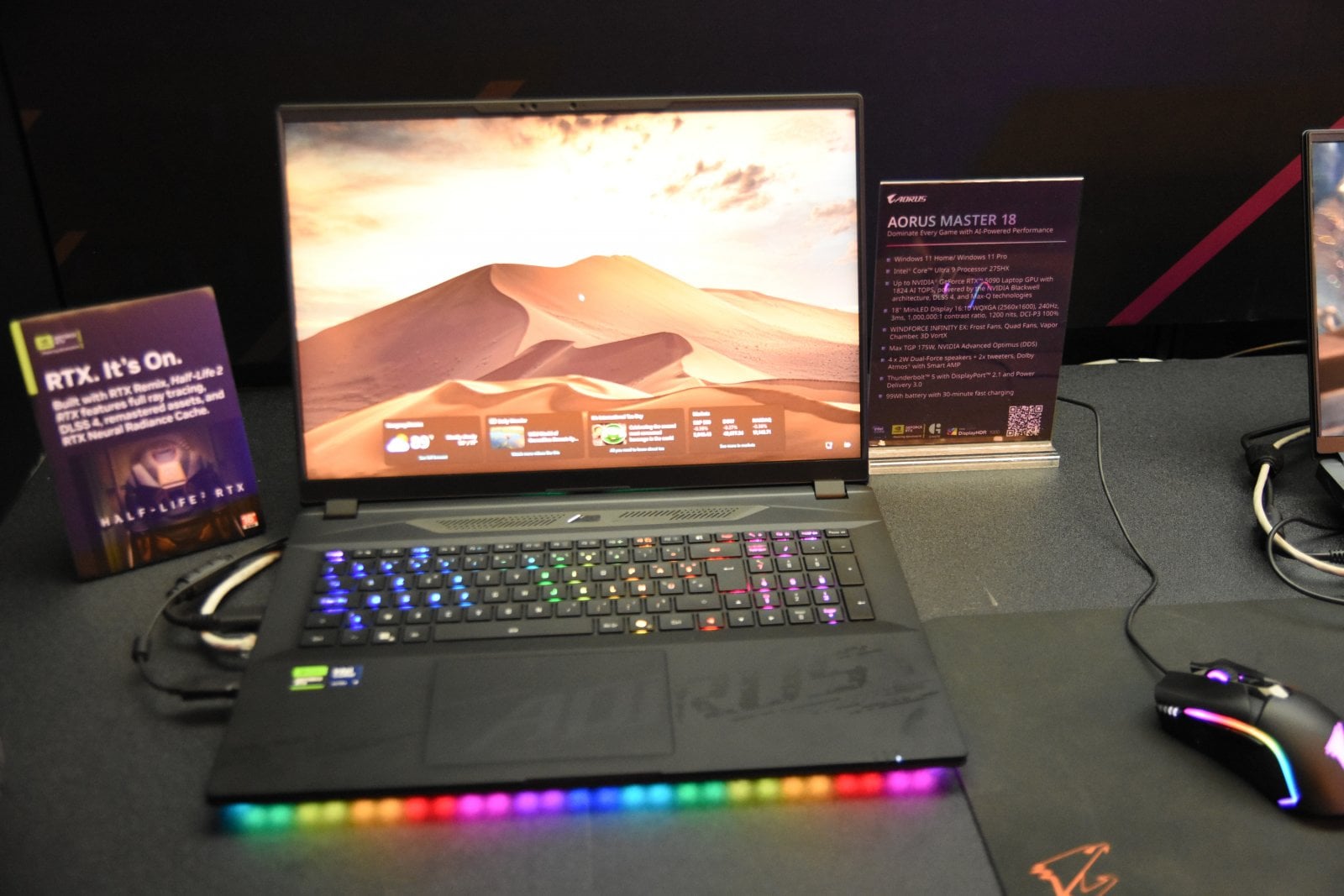 Herní notebooky Gigabyte a Aorus na Computexu 2025