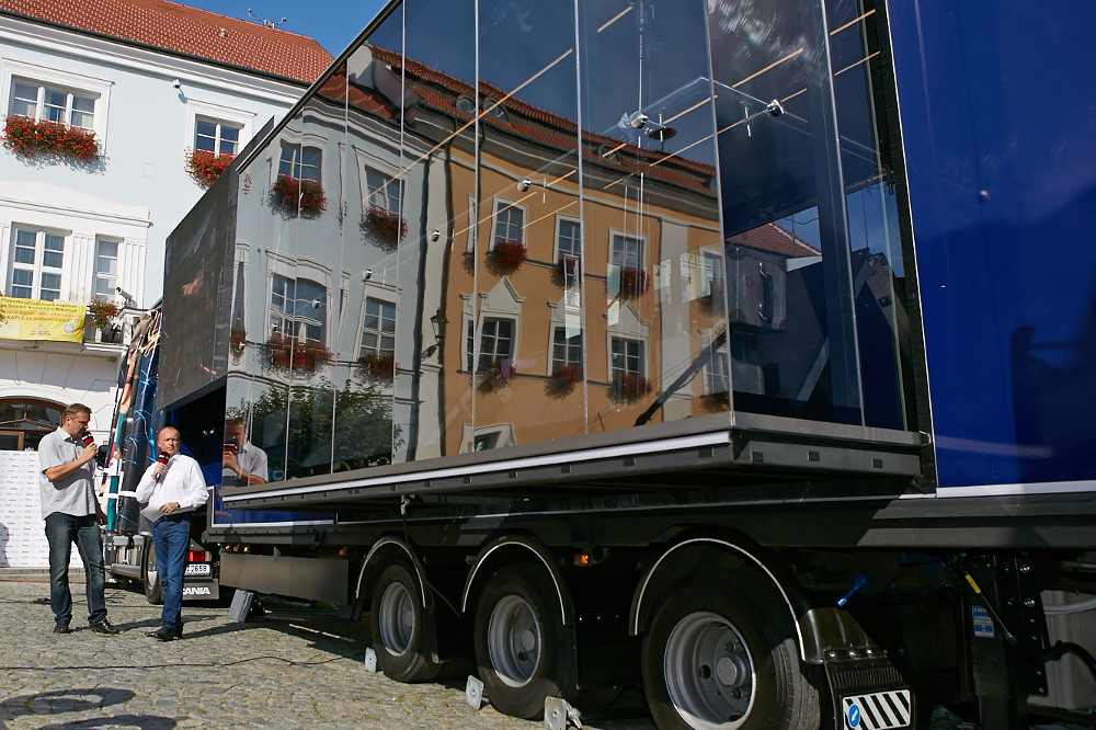 Mobilní zpravodajské studio televize Prima