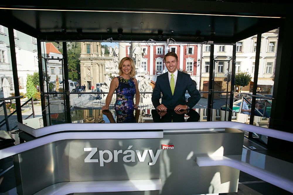Mobilní zpravodajské studio televize Prima