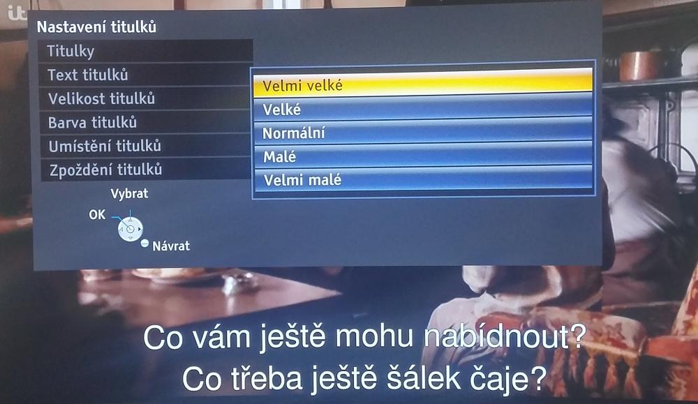 Externím titulkům v multimédiích jde mj. nastavit i velikost a synchronizace.