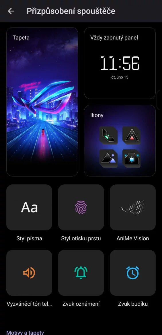 Asus nabízí vlastní přizpůsobení spouštěče