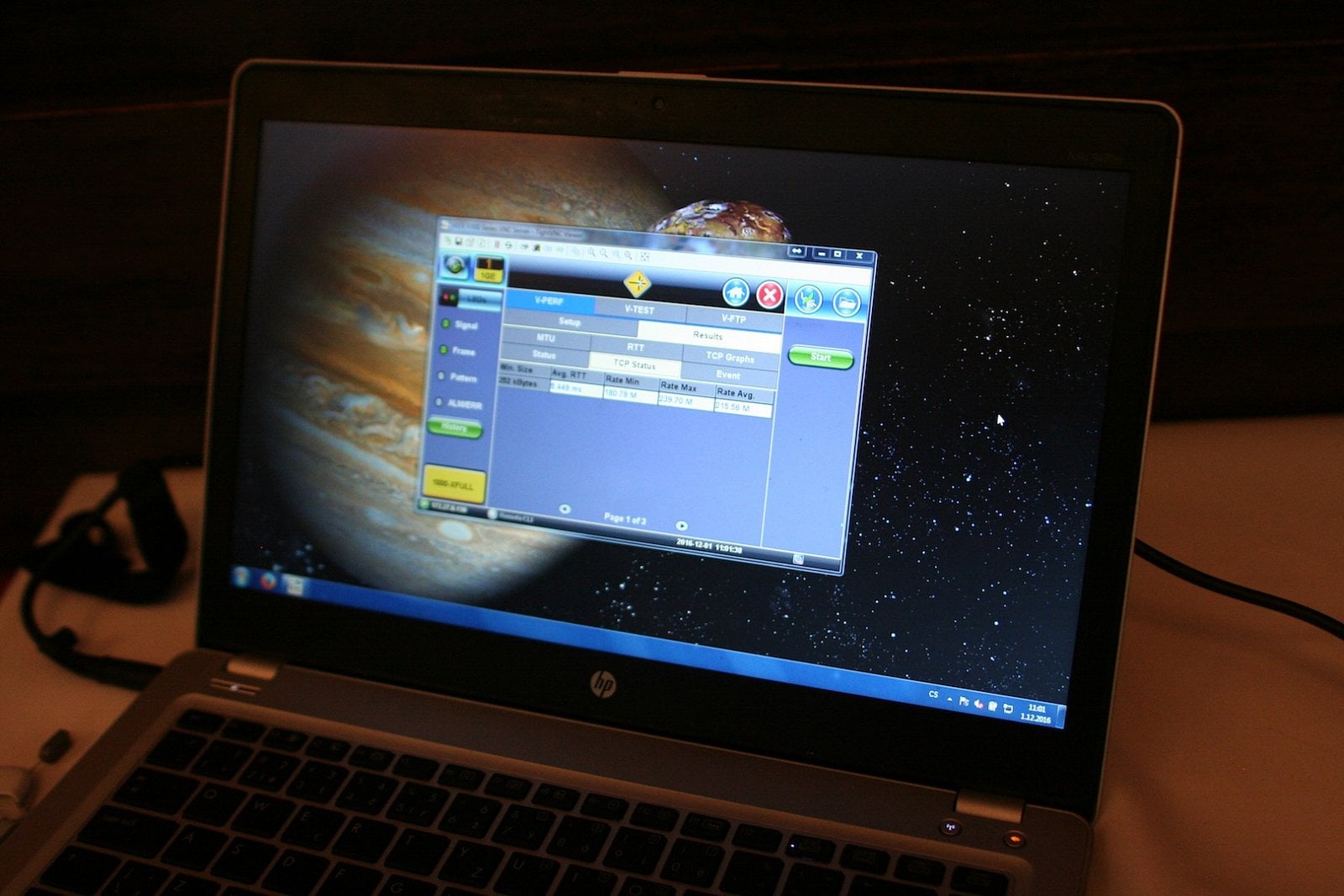 Konzole profesionální měřicí sondy.