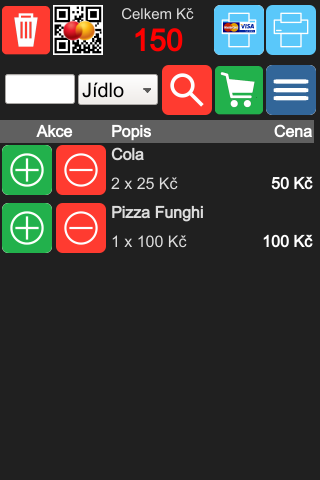 Ukázka softwarového řešení chytrého terminálu.