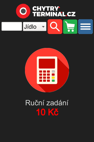 Ukázka softwarového řešení chytrého terminálu.