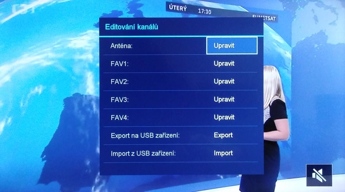 Hisense H43M3000 a H50M3300 - možnosti třídění naladěných kanálů
