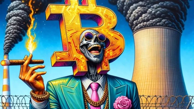 Kryptoměny spotřeba elektřiny ilustrace