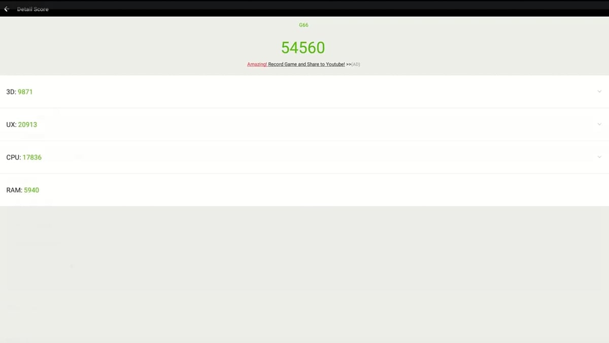 Lenovo G66 - Benchmark AnTuTu