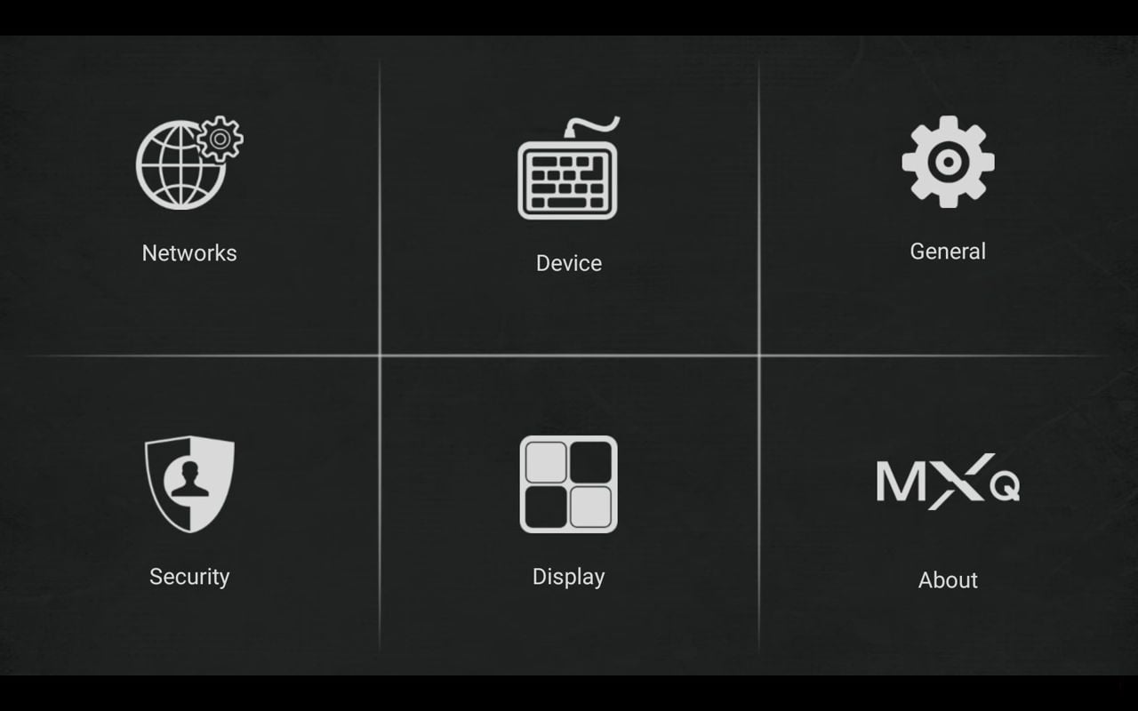 M12N Menu nastavení