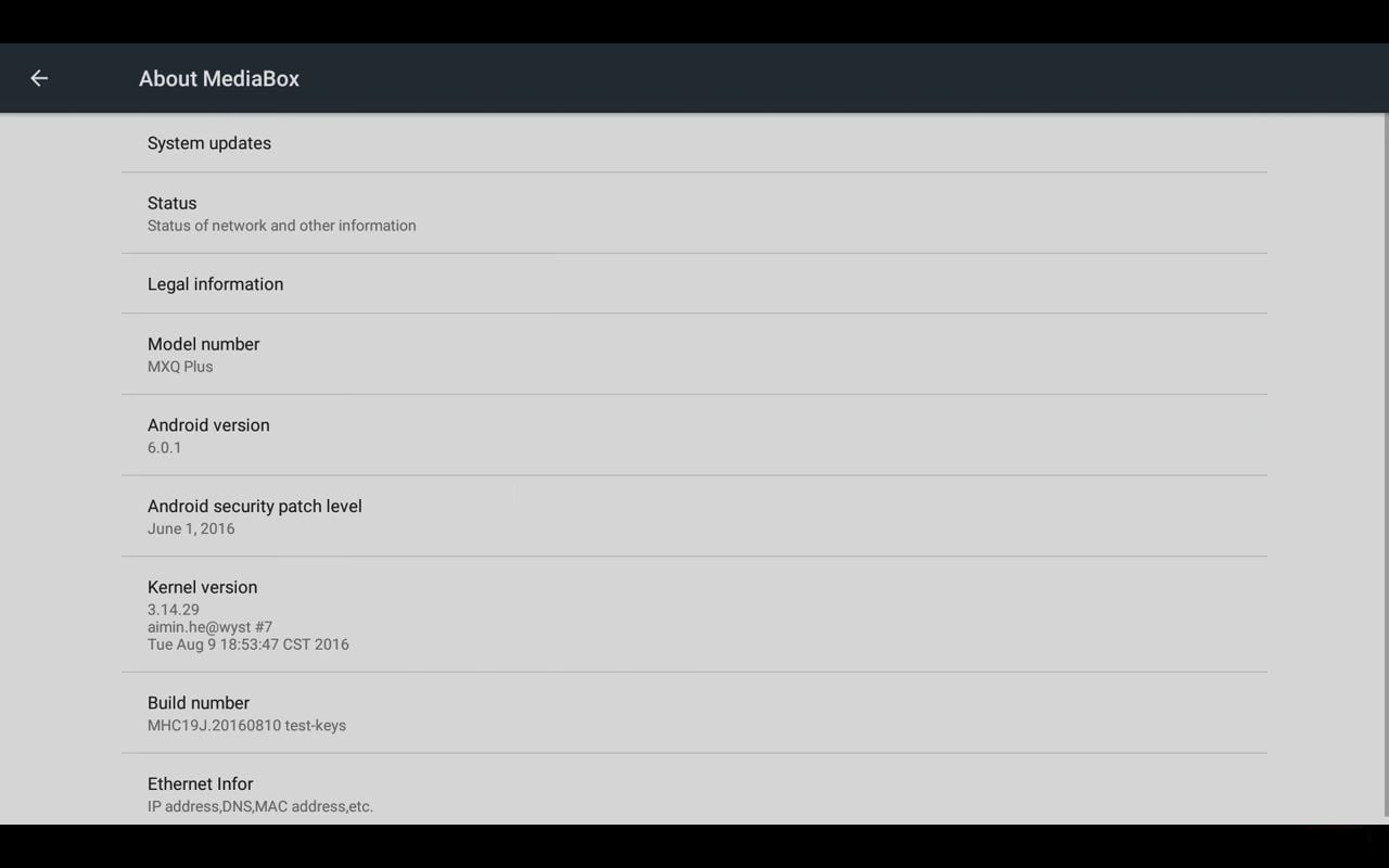 M12N Menu nastavení