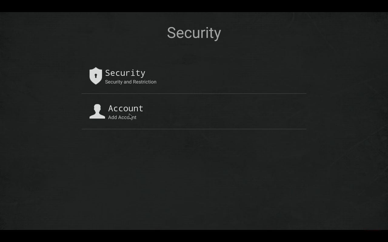 M12N Menu nastavení