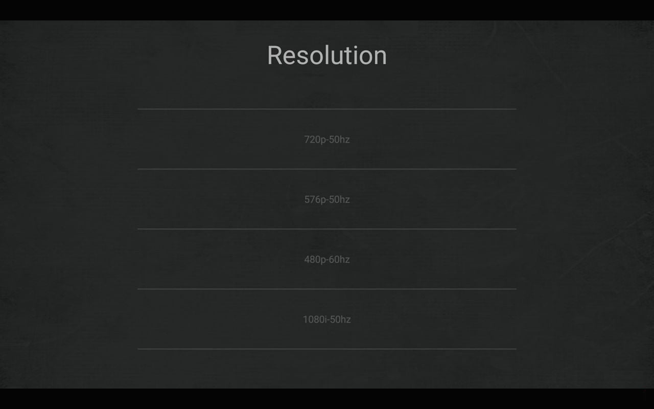 M12N Menu nastavení