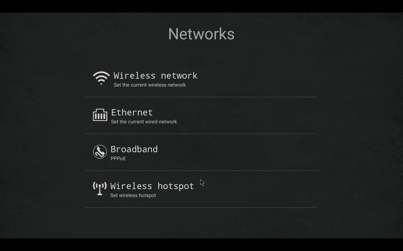 M12N Menu nastavení