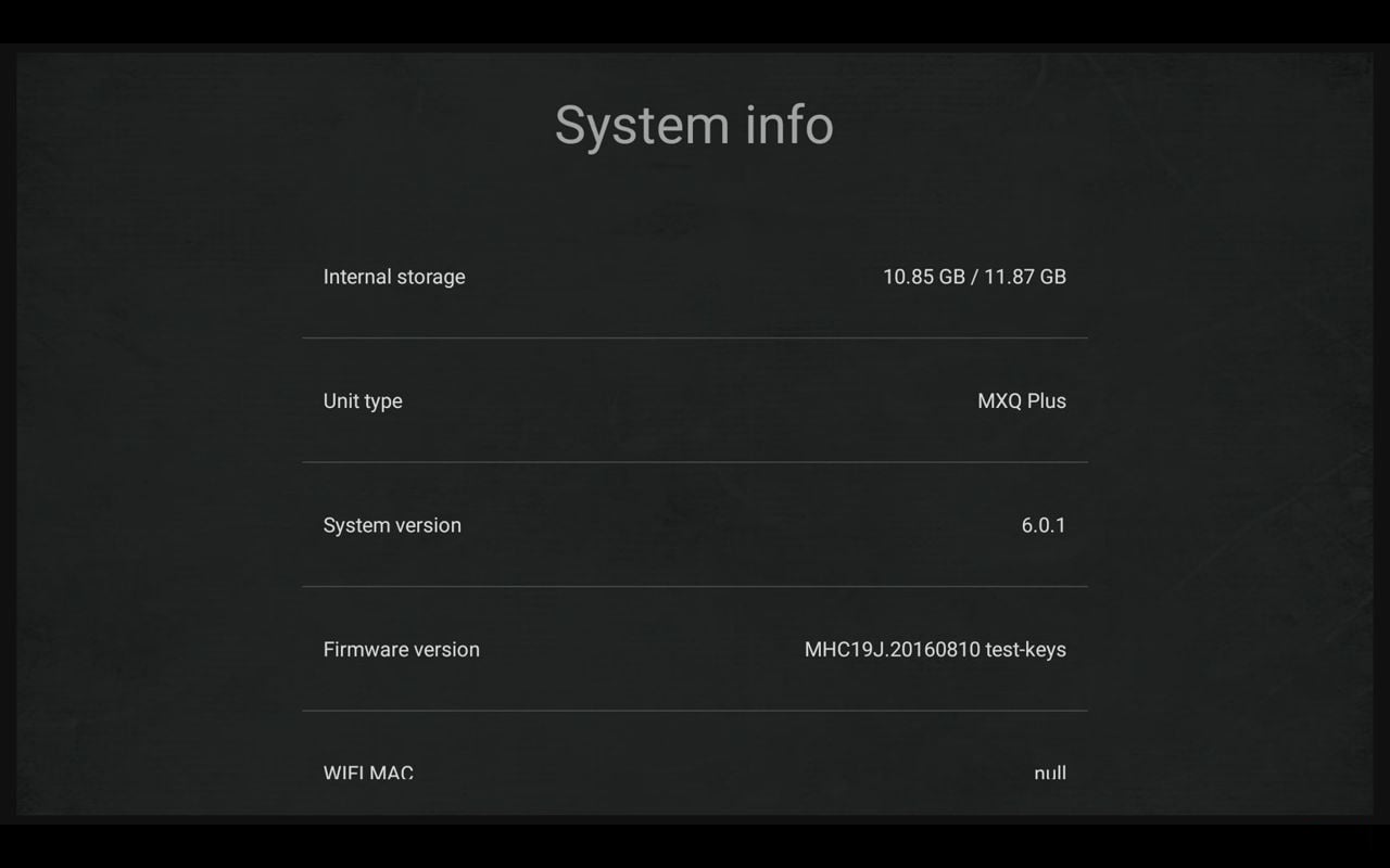 M12N Menu nastavení
