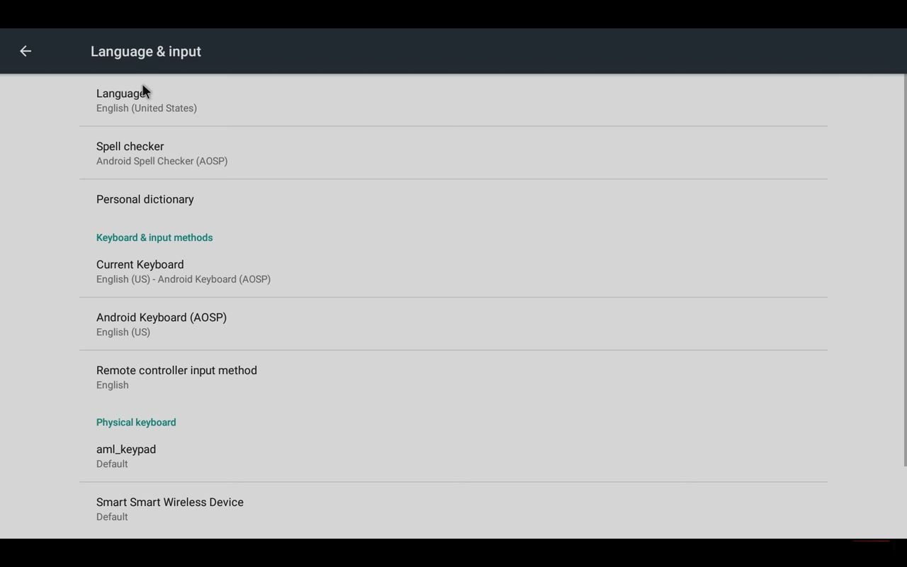 M12N Menu nastavení