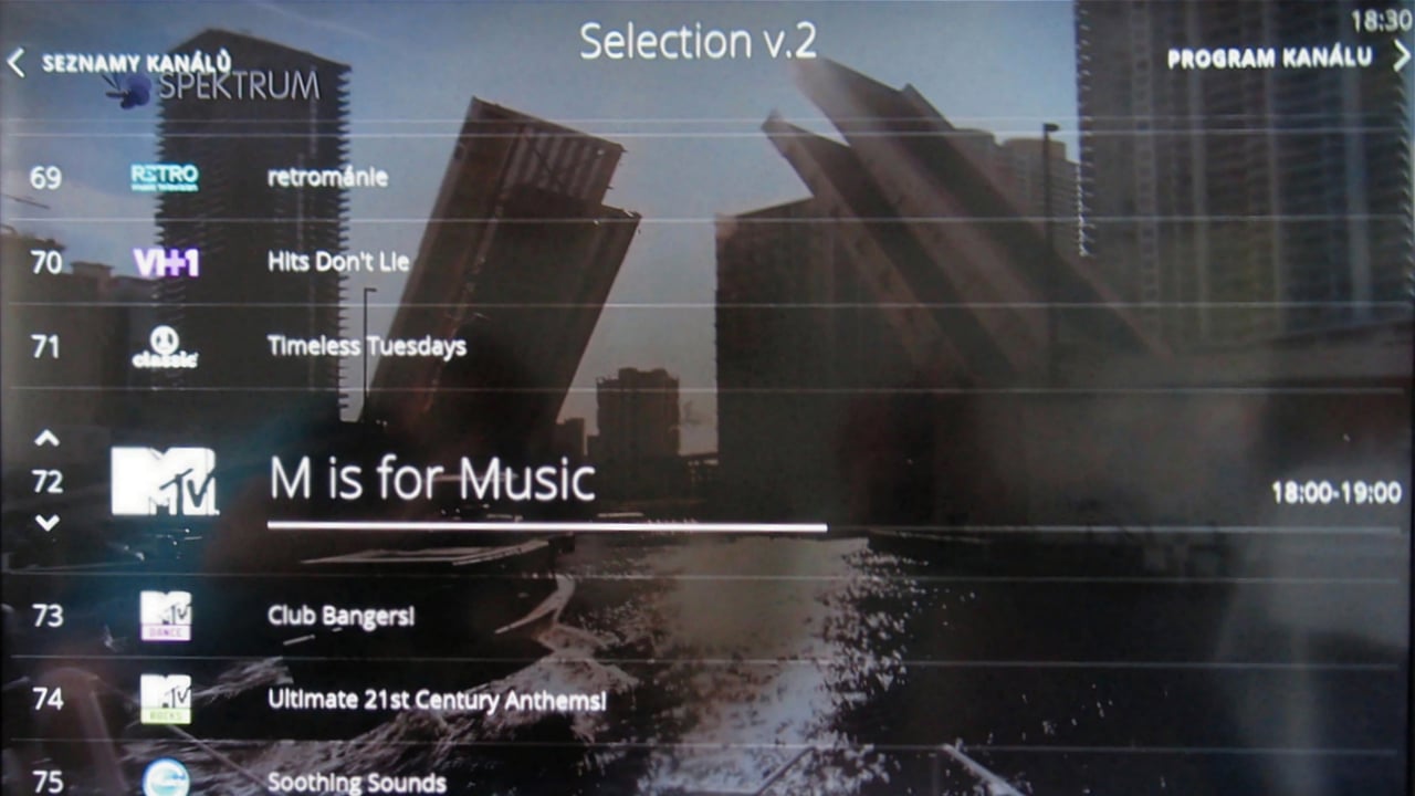 O2 TV - seznam kanál§