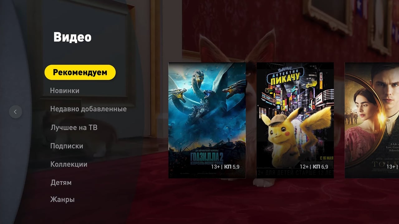 Ukázky rozhraní od firmy Kaltura - Beeline TV (VEON)