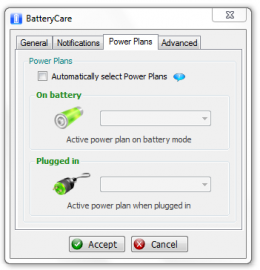 <p>BatteryCare - nastavení</p>