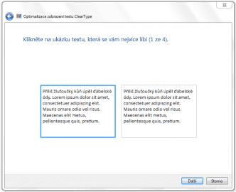 <p>Zobrazení písma technologií ClearType výrazně zlepšuje jeho čitelnost na LCD monitorech</p>