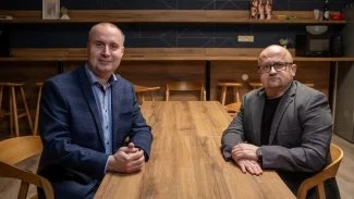 Výkonný ředitel a člen představenstva eD system Šimon Churý, provozní ředitel eD system Miroslav Vaňák