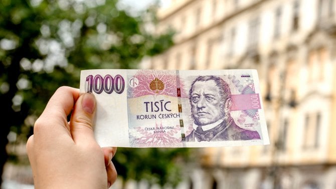 Detail tisícikorunové bankovky