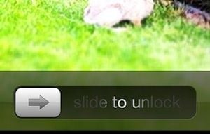 Slide to unlock