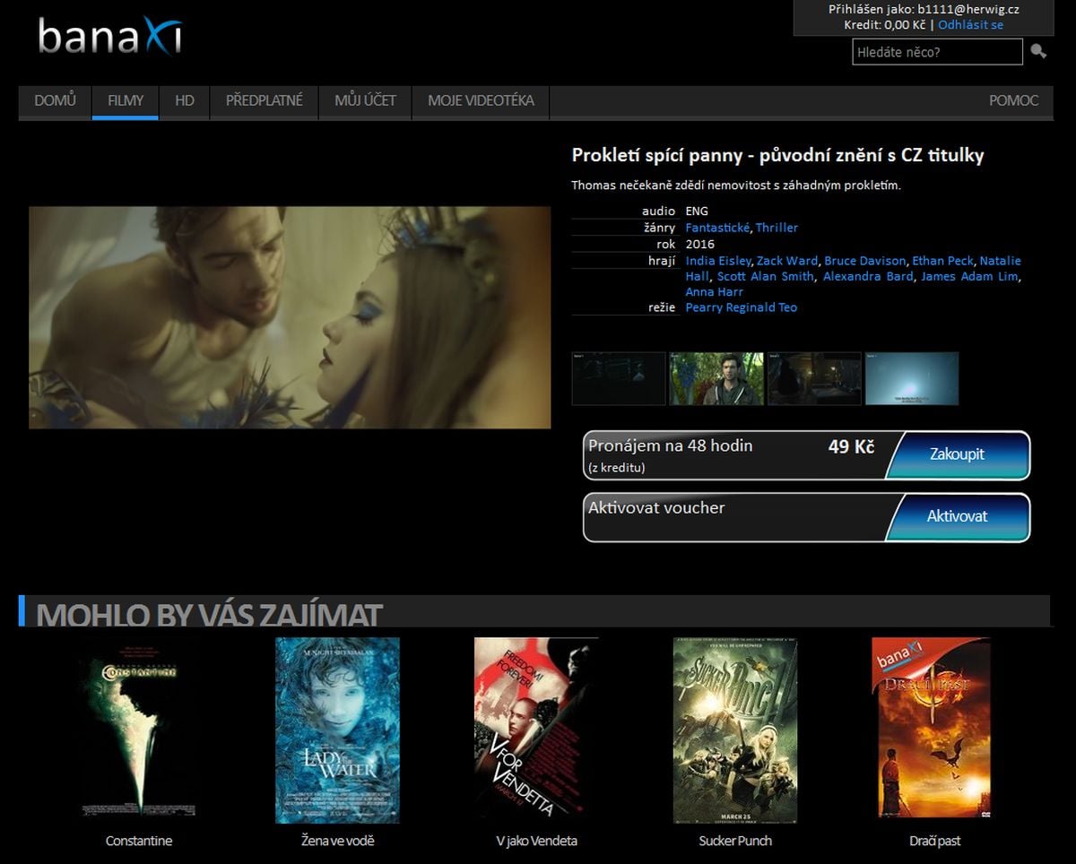 K přehrání je vždy pouze ukázka, kterou vidíte v okénku.