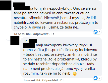 Podnikatelé na Facebooku diskutují o návratu tržeb