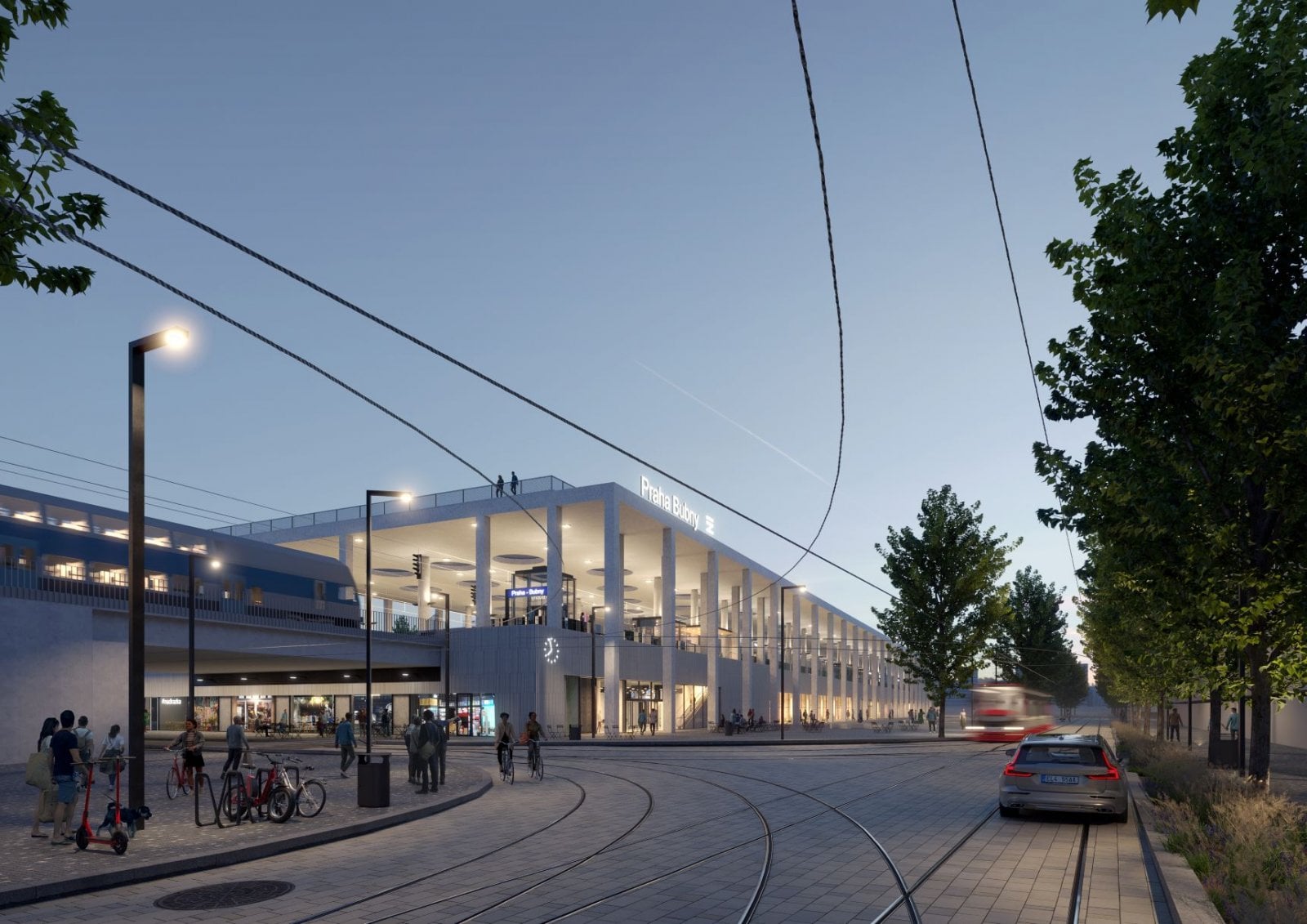 Vizualizace nového nádraží Praha-Bubny