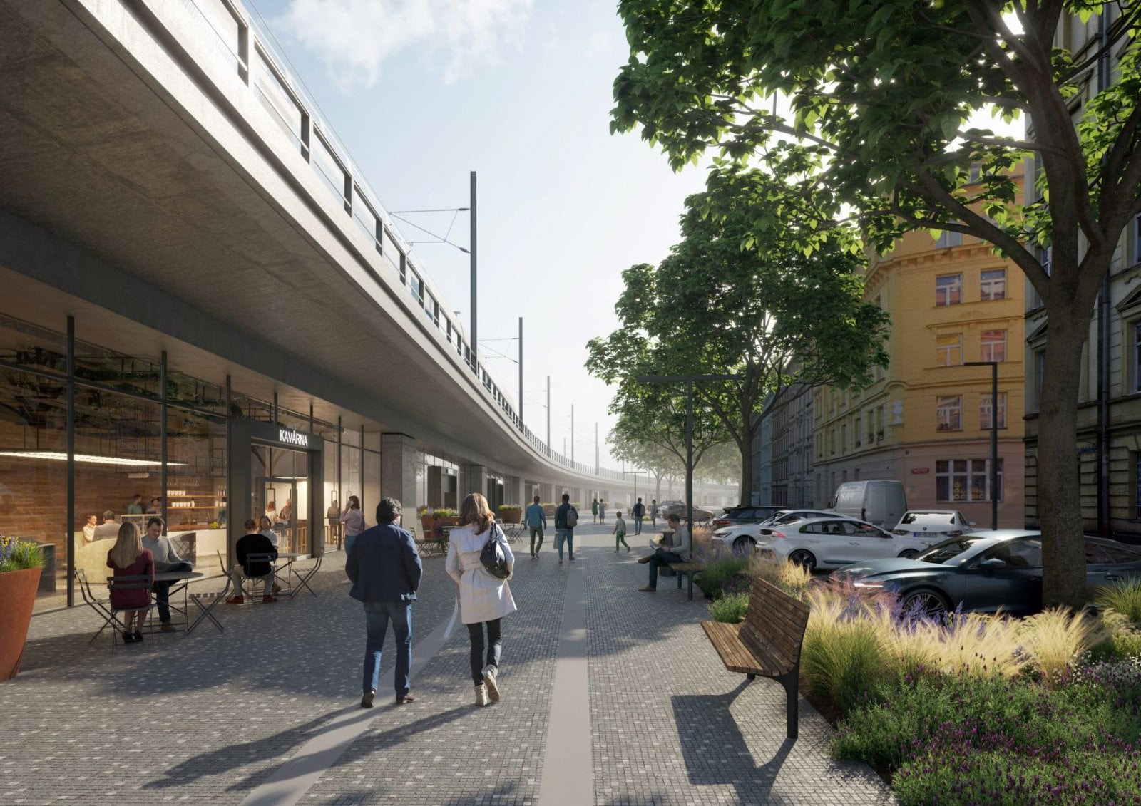 Vizualizace nového nádraží Praha-Bubny