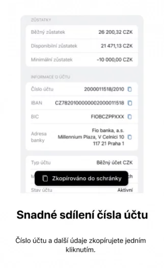 Aktulualizovaná verze mobilní aplikace Fio banky. (6. 11. 2024)