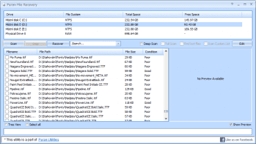 Puran File Recovery vám pomůže obnovit smazané soubory