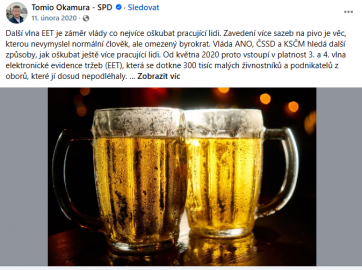 Příspěvek Tomia Okamury